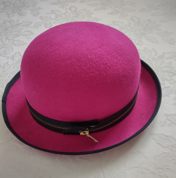 Wool Felt Bowler Hat Purple Betmar Wool Felt Street Smart Bowler